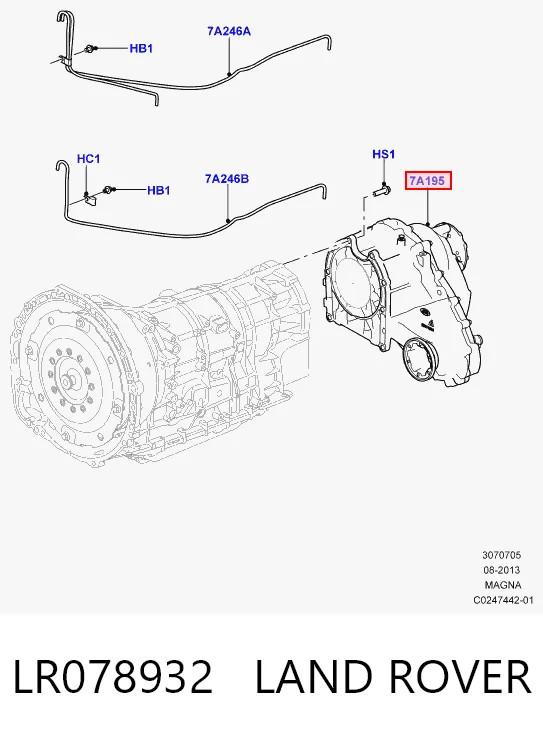 Раздатка (коробка роздавальна) на Land Rover Range Rover SPORT II L494