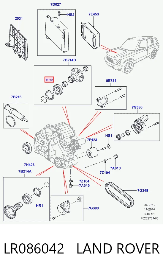IZB500050 Britpart Сальник раздатки, задній, вихідний