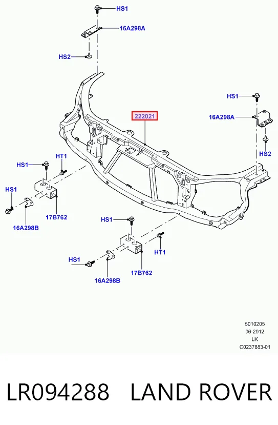 Панель передня Land Rover Range Rover IV позашляховик (L405) (2012 - 2021) ціна, від 1060.25 USD