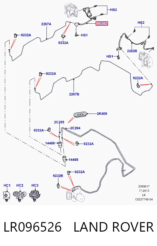 Купити 854054 NK Шланг гальмівний задній, правий