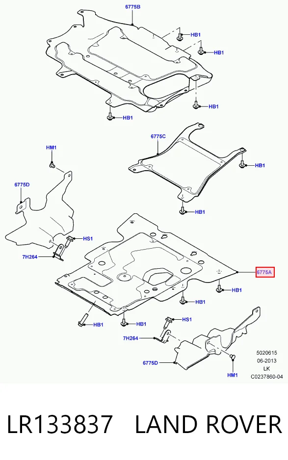  Захист двигуна Land Rover Range Rover 