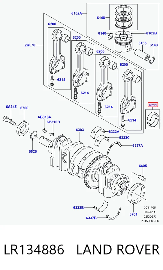 Шатунні вклалиші колінвала STD SM 431106004 ціна, від 98.52 USD