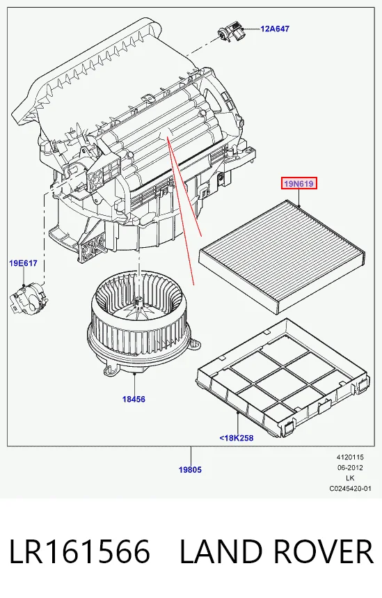 Повітряний фільтр салону Toyota Venza 