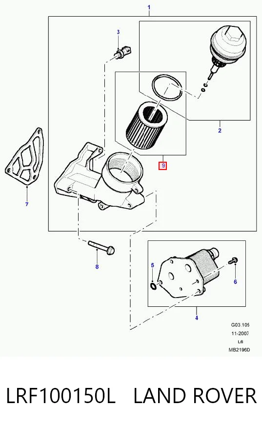 Купити BS1457429119 Polcar Фільтр очищення масла відцентровий