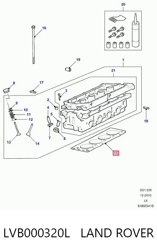 LVB000320LG Britpart Прокладка під головку