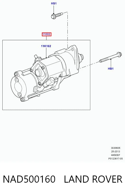 Стартер автомобільний Britpart NAD500310