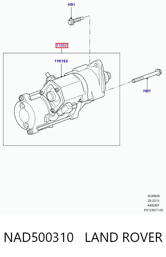 NAD500310 Britpart Стартер двигуна