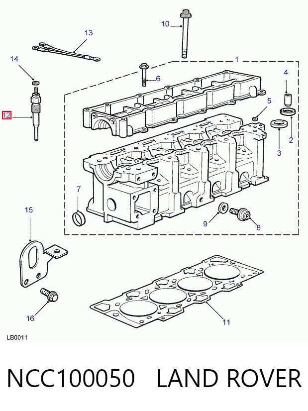 Купити Свічка накалу Land Rover Freelander I L314