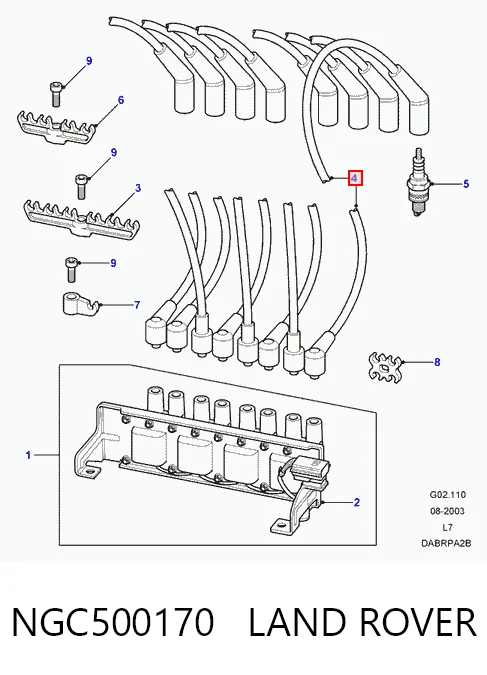 Дріт високовольтний Rover STC3829
