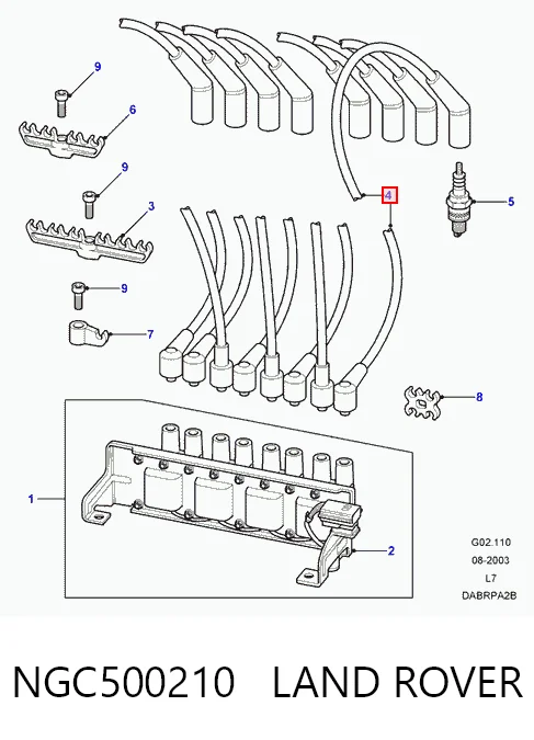 STC3829 Rover Проводи високовольтні