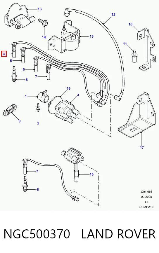 Дроти запалювання Britpart NGC500370 ціна, від 29.99 USD