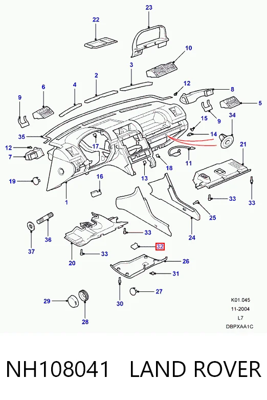 Гайка кріплення приймальної труби глушника (штанів) MS440518 Chrysler