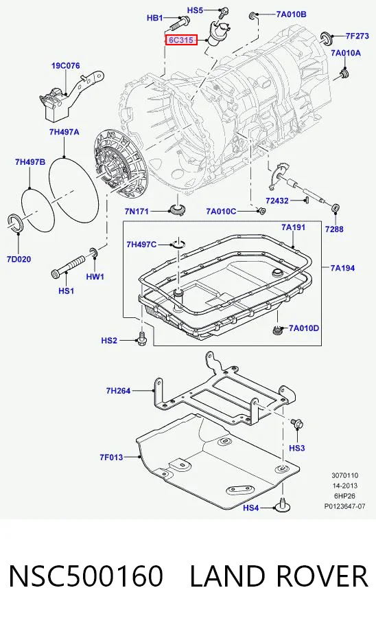 Купити AJ81284 Jaguar Датчик положення (оборотів) коленвалу