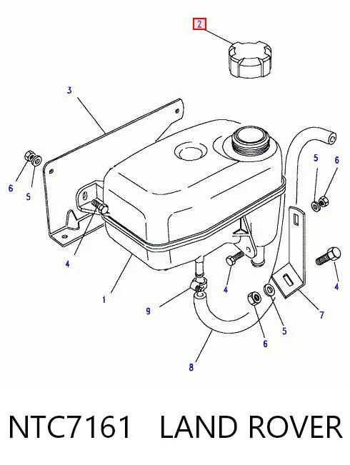  Кришка розширювального бачка Land Rover Discovery 2