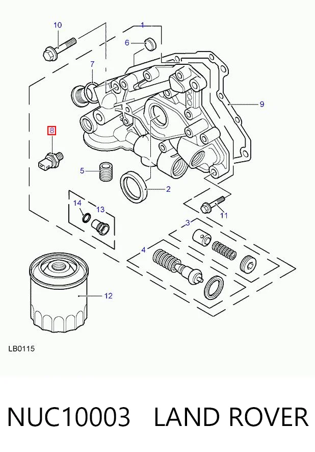 Купити Датчик тиску масла Land Rover Freelander I L314