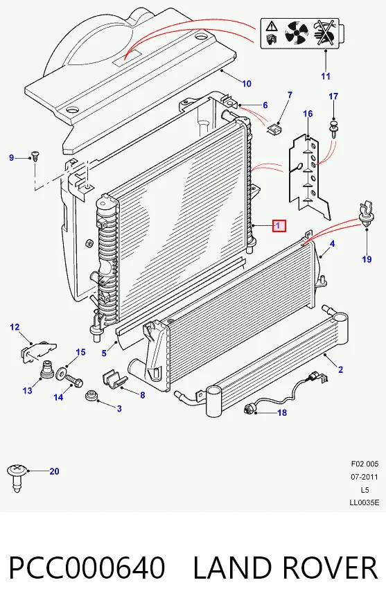 Радіатор 4322081 Polcar