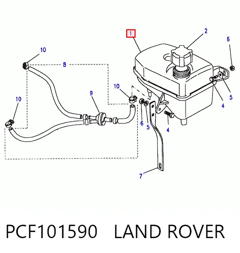 PCF101590 Land Rover Розширювальний бачок охолодження
