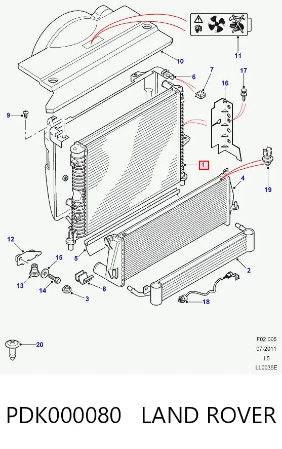 Радіатор основний Polcar 4322081 ціна, від 120.68 USD