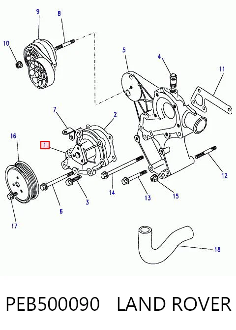 Помпа PEB500090 Britpart