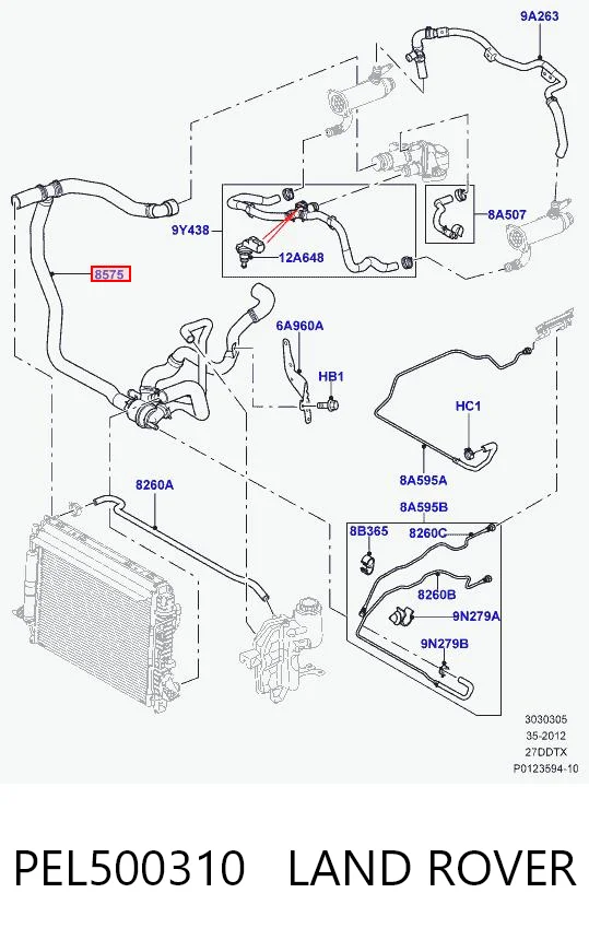 Автомобільний термостат Land Rover Range Rover SPORT I позашляховик (L320) (2005 - 2013) ціна, від 50.85 USD