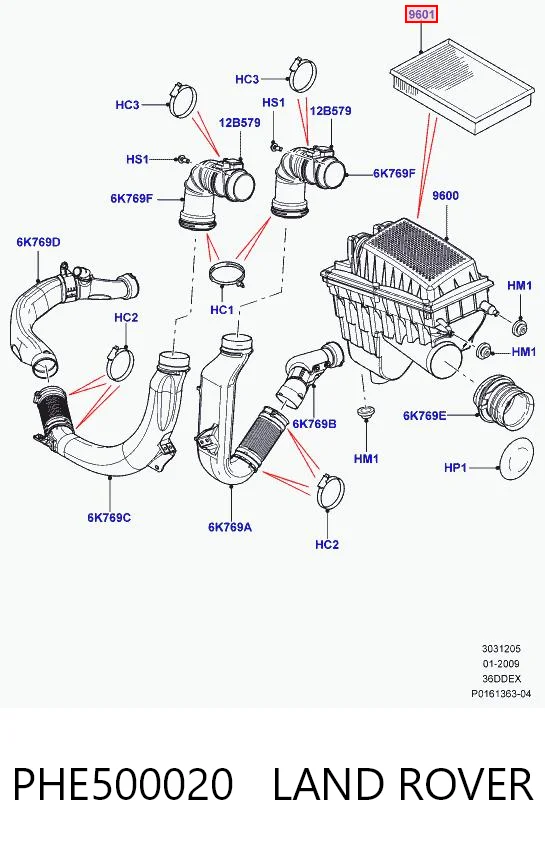 Елемент повітряного фільтра Land Rover Range Rover III позашляховик (L322) (2002 - 2009) ціна, від 25.57 USD