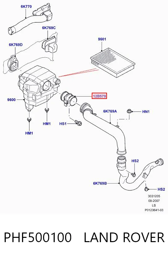 PHF500101 Hotbray Датчик витрати повітря