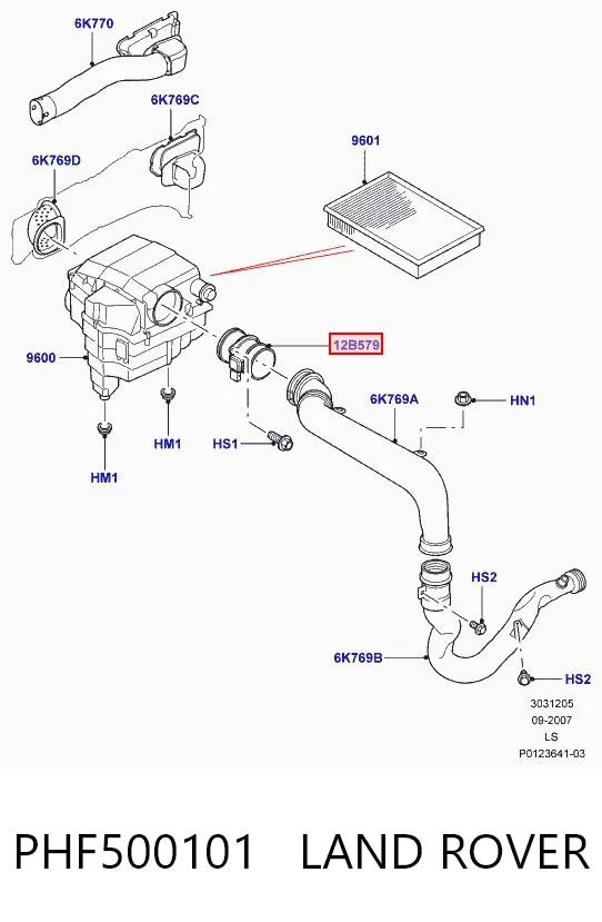 Датчик масової витрати повітря Hotbray PHF500101 ціна, від 50.68 USD
