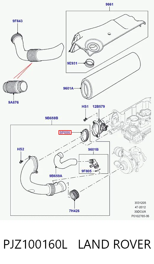 PJZ100160L Land Rover