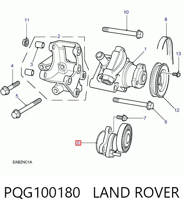 Натягувач приводного ременя Land Rover Freelander I позашляховик (L314) (1997 - 2006) ціна, від 12.50 USD