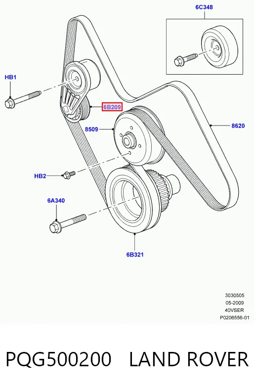 4097726 Ford Натяжна планка поліклинового ременя