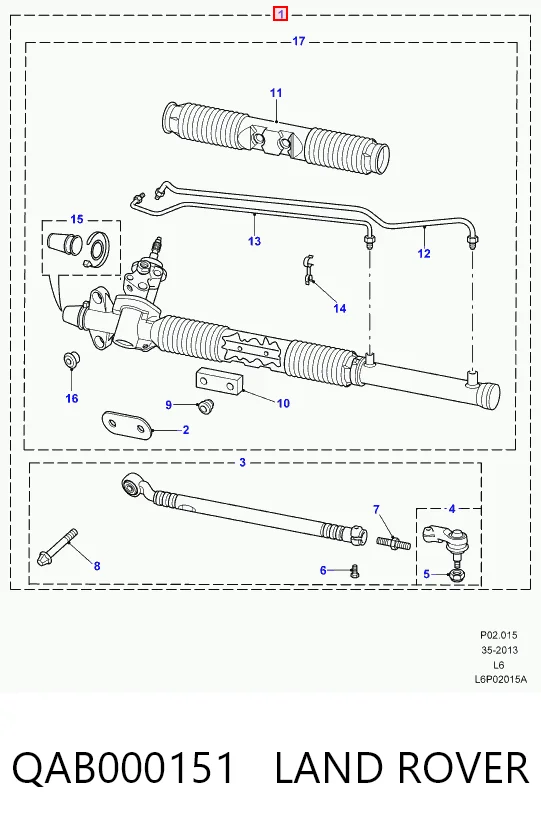 Управління рульове в зборі Rover 9AB102371 ціна, від 177.32 USD