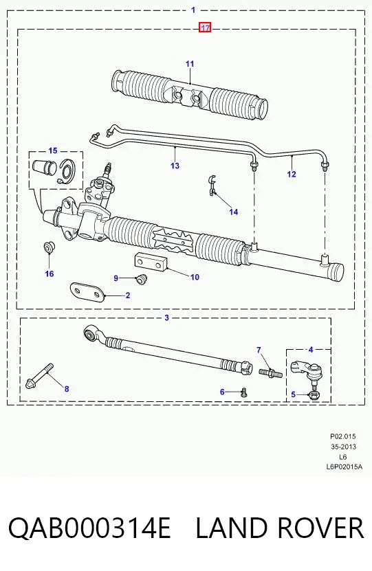 Рейковий рульовий механізм на Land Rover Freelander I L314