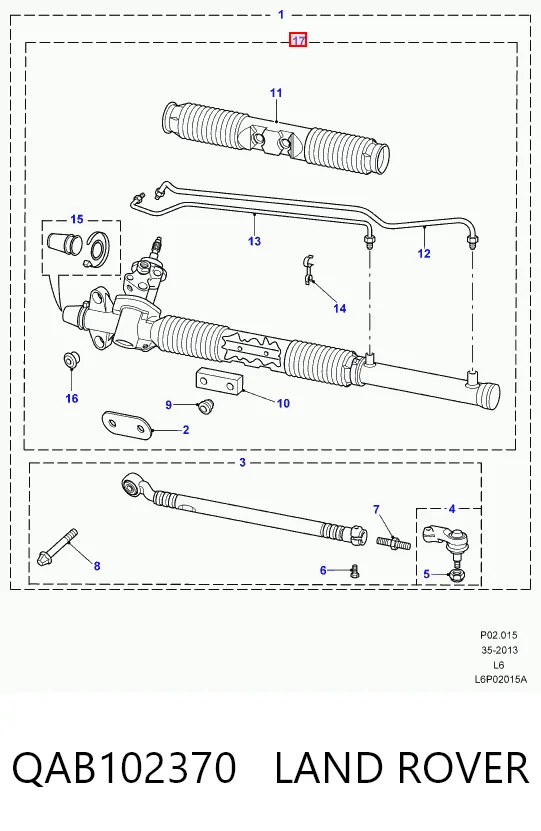 Управління рульове в зборі Land Rover Freelander I позашляховик (L314) (1997 - 2006) ціна, від 186.44 USD