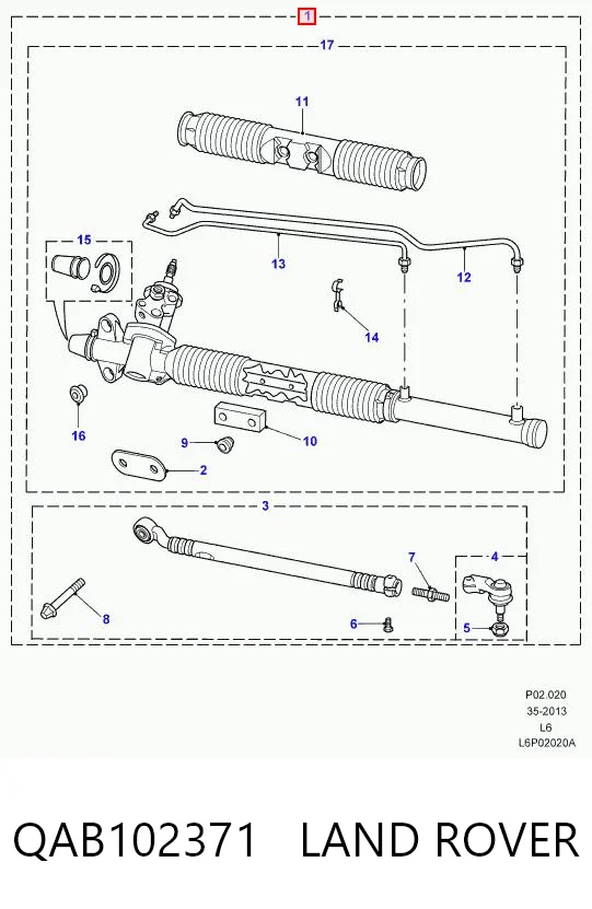 Управління рульове в зборі Rover 9AB102371 ціна, від 177.32 USD