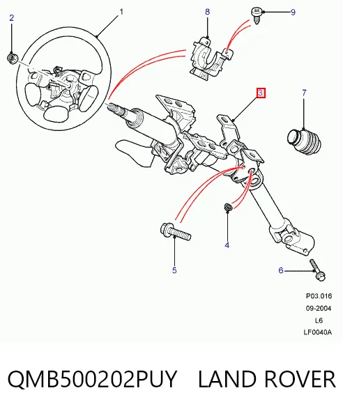 Рульова колонка Land Rover Freelander I позашляховик (L314) (1997 - 2006) ціна, від 79.10 USD