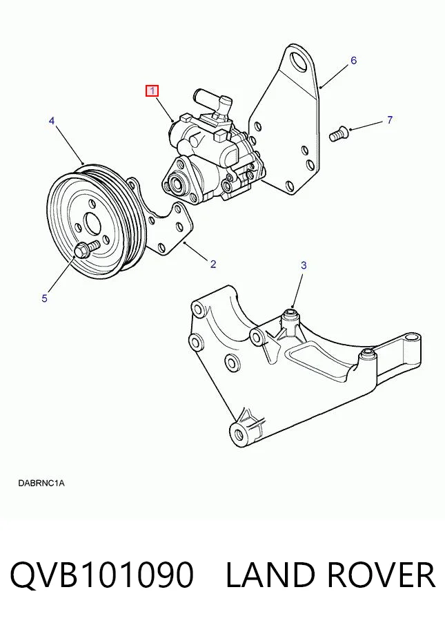 Насос гідропідсилювача на Land Rover Range Rover II LP, P38A