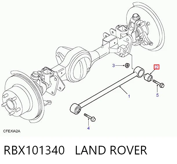 Купити RBX101340G Lemforder Сайлентблок тяги поперечної, задньої підвіски
