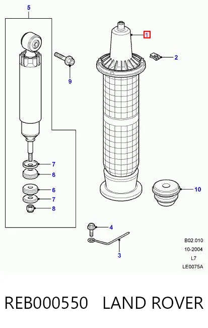 Пневмоподушка/Пневморессора моста переднього 2079074 Kamoka