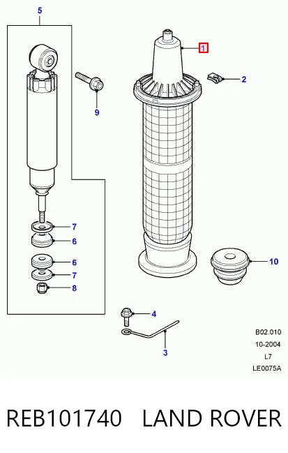 Пневмоподушка/пневморессора моста переднього Kamoka 2079074