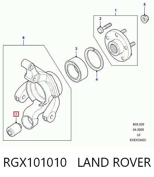 Сайлентблок цапфи задньої Hotbray RGX101010 ціна, від 13.64 USD