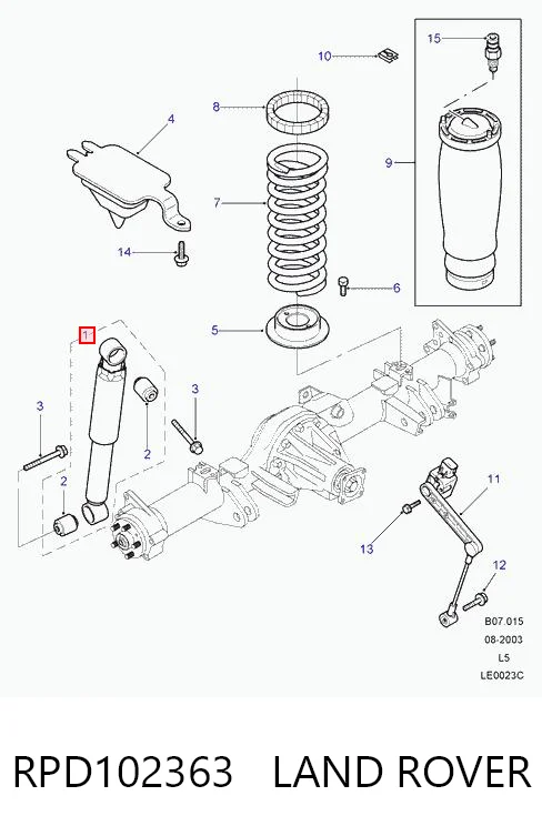 RPD102362 Britpart Амортизатори задні
