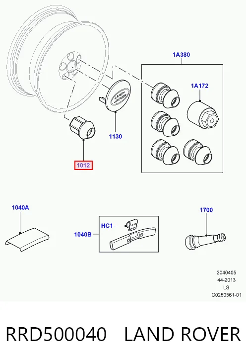 Гайка колеса на Land Rover Range Rover IV L405