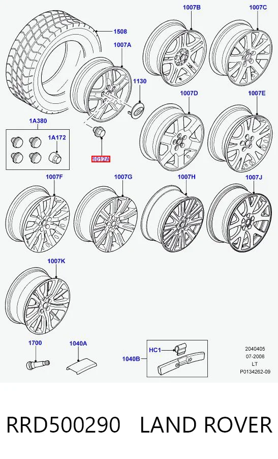 Гайка кріплення колеса AND 30407197 ціна, від 8.05 USD