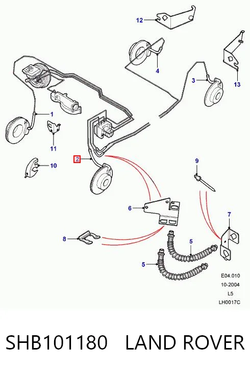 Купити 1650843580 Peugeot/Citroen Гальмівні шланги передні