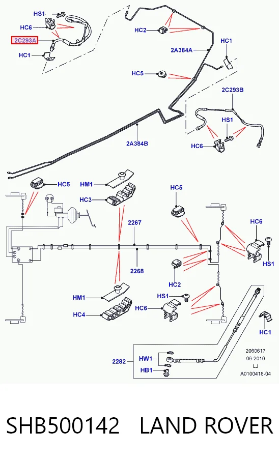 30611024 AND Шланг гальмівний задній, правий