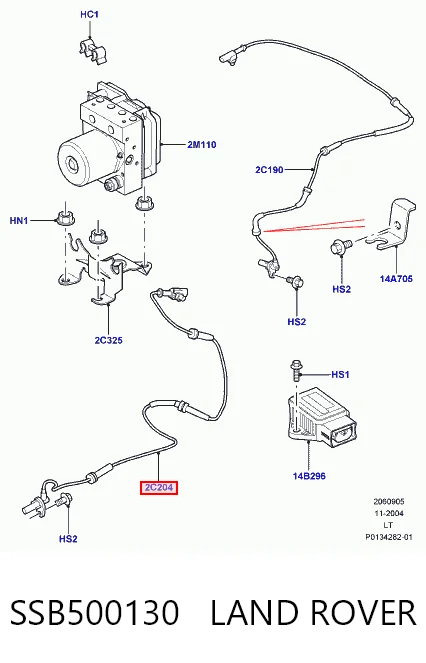 Передній датчик ABS Land Rover Range Rover SPORT I