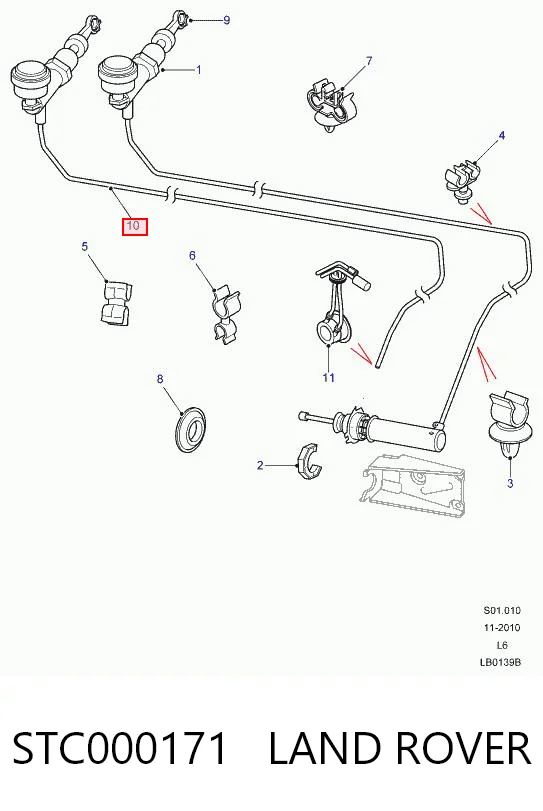 Купити STC000030 Britpart Головний циліндр зчеплення