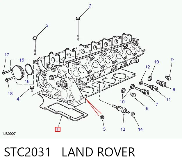 Прокладка ГБЦ Britpart STC2031 ціна, від 22.38 USD