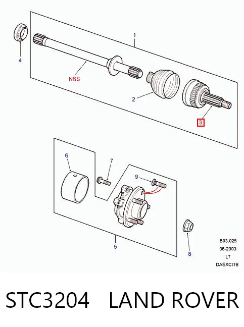 Граната зовнішня на Land Rover Range Rover II LP, P38A