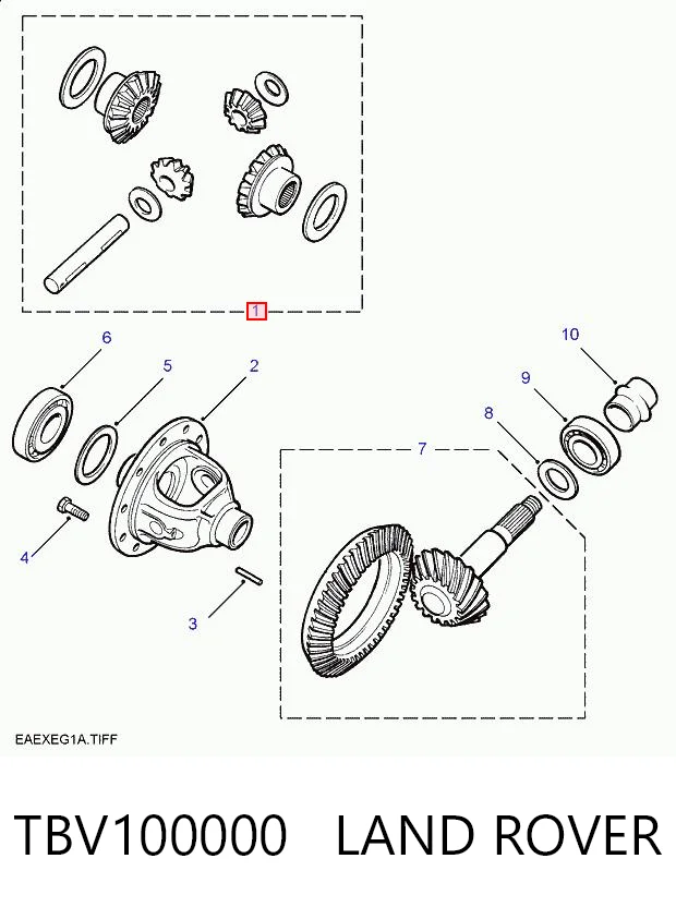 TZZ100170 Britpart Задній редуктор